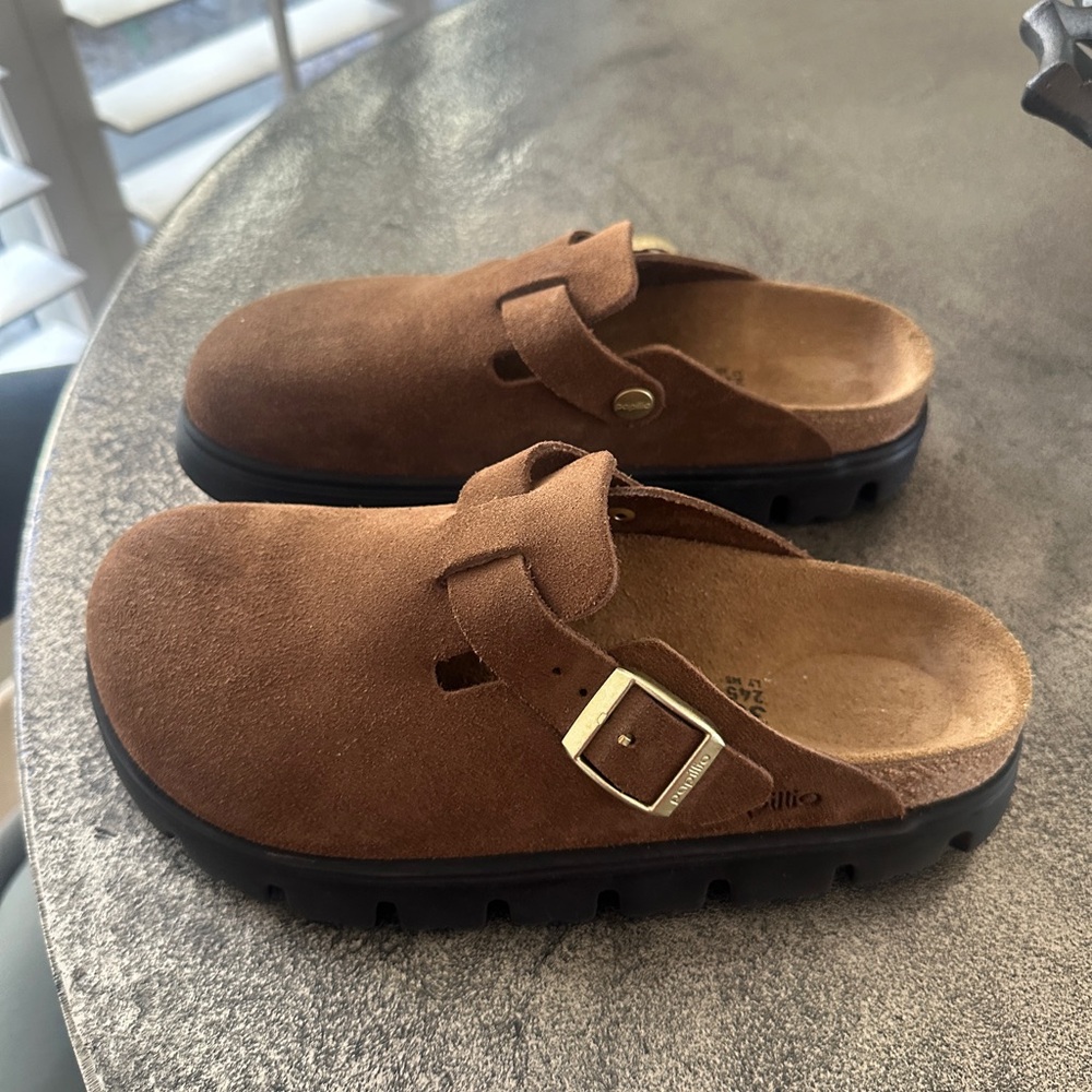 Papillio by Birkenstock Boston Chunky in Dark Tea